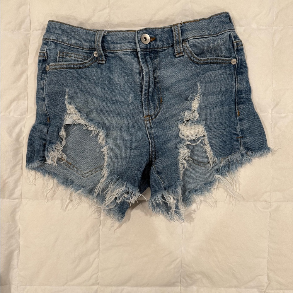 Kendall & Kylie The Icon Short - Distressed Cut Off Jean Shorts